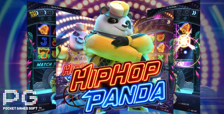 รีวิว Hip Hop Panda slot ค่าย PG SLOT สัญลักษณ์ของเกม กติกาของการเล่น