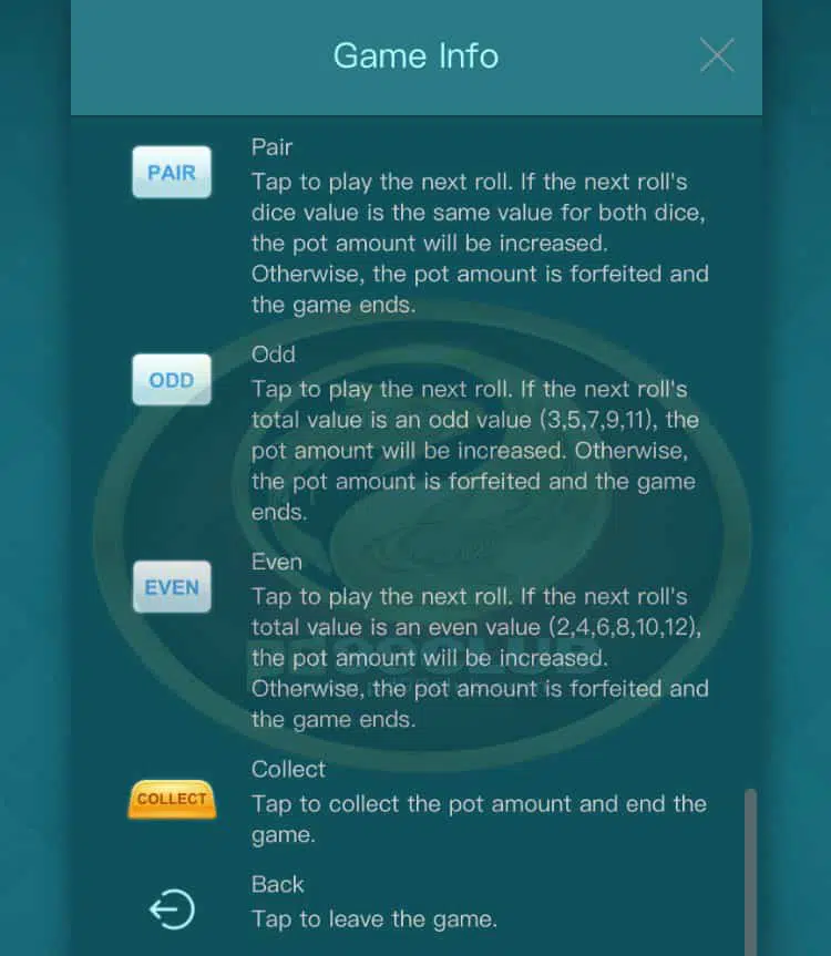 สัญลักษณ์ ของเกม Dice-Hi-Lo-ค่าย PGSLOT